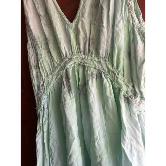 TIARE HAWAII Mini Dress One Size Mint Tie Dye - Picture 2 of 8